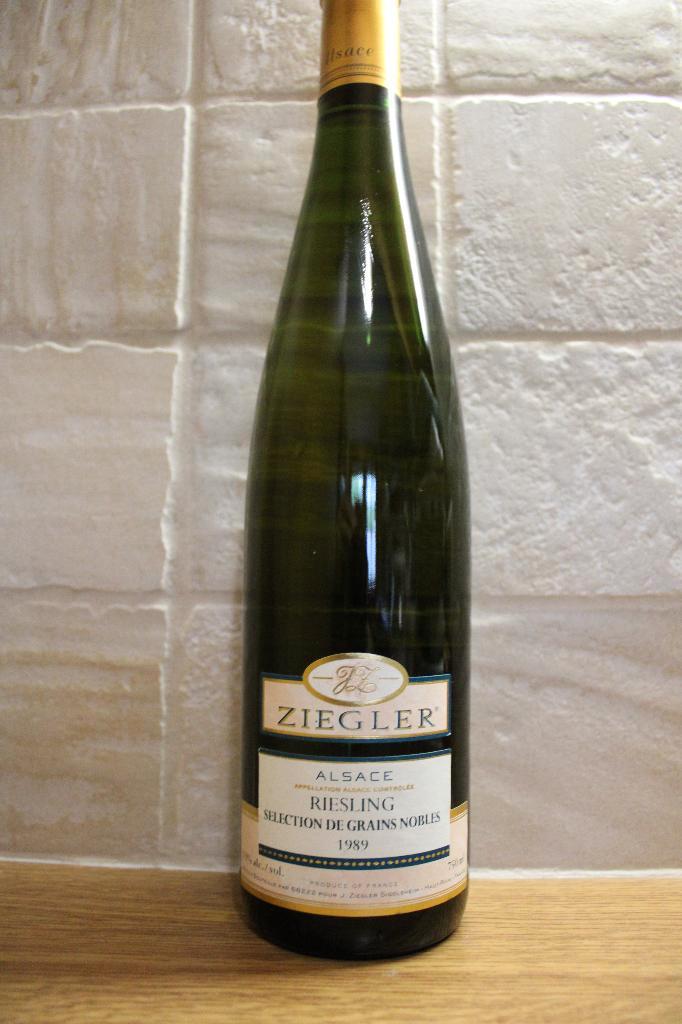 Grains Nobles 1989 Ziegler Riesling, Verzamelen, Wijnen, Zo goed als nieuw, Witte wijn, Frankrijk, Vol, Ophalen