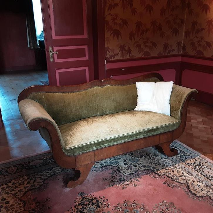 Antieke canapé  / zetel, Huis en Inrichting, Zetels | Zetels en Chaises Longues, Gebruikt, Ophalen