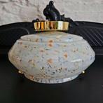 Plafonnier mural vintage en verre opalin., Enlèvement ou Envoi