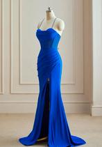 Blauwe mooie gala jurk 25 EUR NIEUWPRIJS 89 EUR., Kleding | Dames, Gelegenheidskleding, Ophalen of Verzenden, Zo goed als nieuw