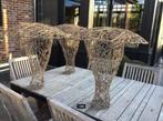 Decoratie champignons in riet en ijzer, Ophalen of Verzenden, Zo goed als nieuw