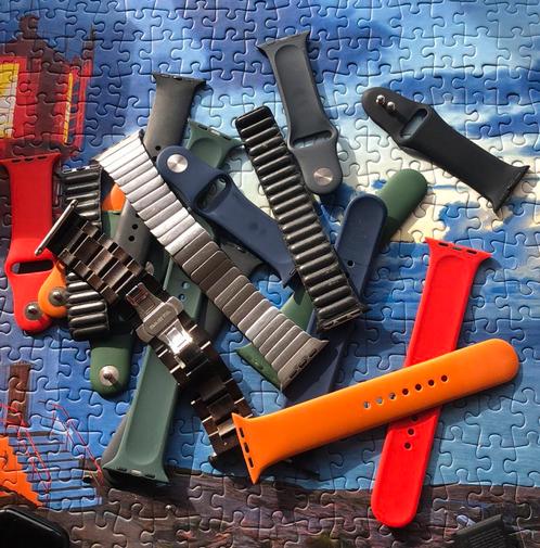 Diverse Apple Watch bandjes (38, 40, 41, 42, 44, 45mm), Telecommunicatie, Wearable-accessoires, Zo goed als nieuw, Bandje, Ophalen of Verzenden