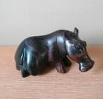 Hippopotame en bois massif sculpté à la main, Enlèvement ou Envoi