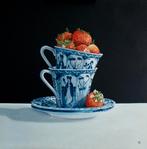 Kunsthandel Gennep - "Lange Lijs Met Aardbeien", Ophalen of Verzenden