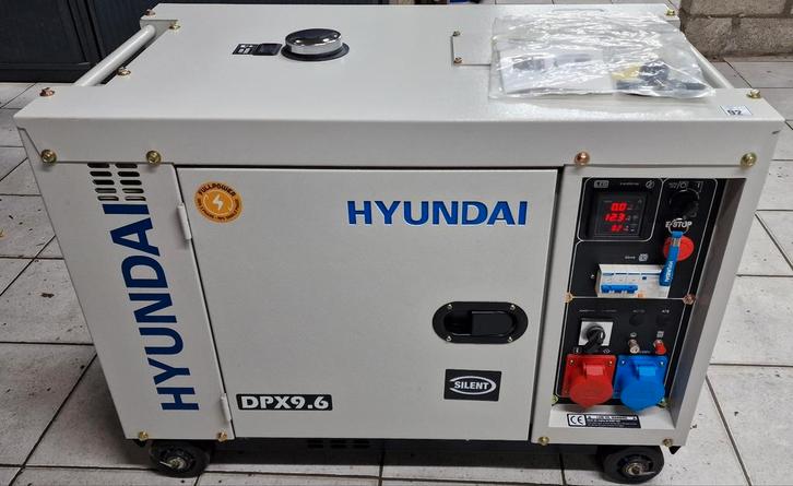 Stroomgenerator (aggregaten)Hyundai dpx 9.6.Diesel motor, Doe-het-zelf en Bouw, Aggregaten, Ophalen