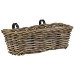 Balkon bloempot balkonbak plantenbak rotan met haken 41 cm, Balkon, Nieuw, Ophalen of Verzenden, Rechthoekig