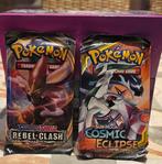 Pokemon Mini Tin (Cosmic Eclips, Rebel Clash), Nieuw, Ophalen of Verzenden, Booster