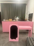 Roze Toonbank , verlenging en tafel, krijbord, Ophalen, Gebruikt, Toonbank