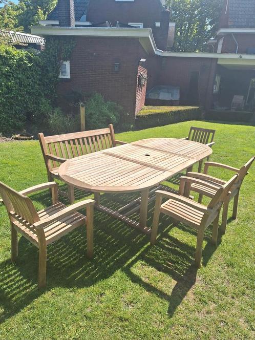 Tuinset van het Belgisch topmerk Jati&kebon., Tuin en Terras, Tuinmeubel-accessoires, Ophalen