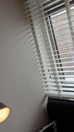 Houten jaloezie (5cm) wit 120x130 zo goed als nieuw, Enlèvement, Comme neuf, Blanc