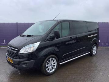 2013 - Ford - Transit Custom - 290 2.2 TDCI L2 H1 DC - Véhi, Autos, Euro 5, Achat, Entreprise, Boîte manuelle