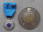Medaille + penning ONIG-NWOI, Verzamelen, Ophalen of Verzenden, Overige soorten, Lintje, Medaille of Wings