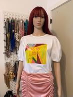 Witte T-shirt met prachtige print (S/M) nieuw, Maat 38/40 (M), Wit, Nieuw, Ophalen of Verzenden