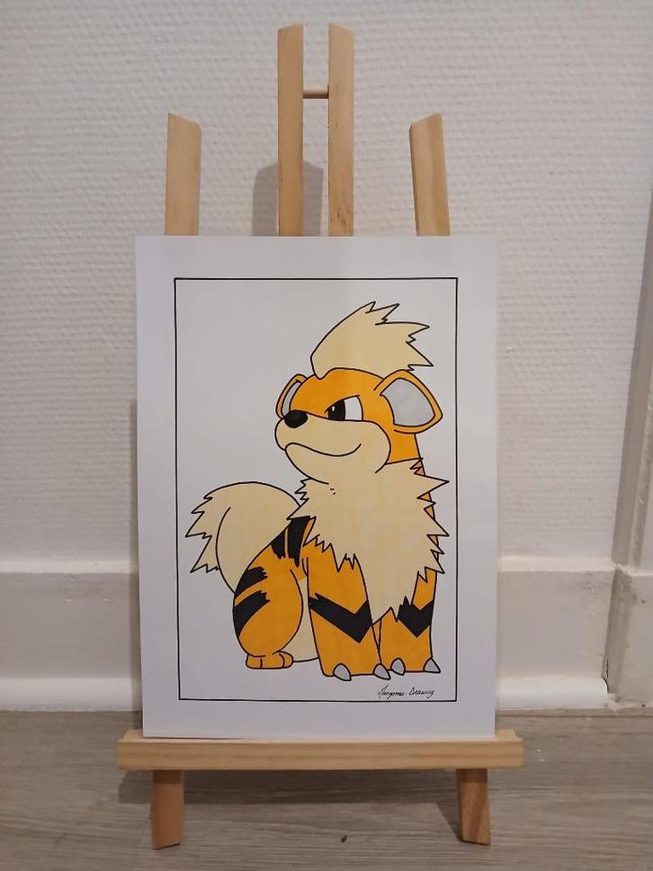 Pokémon-poster, Antiek en Kunst, Kunst | Tekeningen en Fotografie, Ophalen of Verzenden