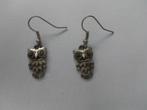 Oorbellen met uiltjes, Enlèvement ou Envoi, Comme neuf, Autres matériaux, Argent