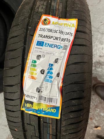 Set nieuwe banden Minerva Transport RF19 215/70 R15 beschikbaar voor biedingen