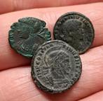Lot 3 Romeinse munten: Constantijn I en II, Ophalen of Verzenden, Overige landen, Losse munt