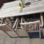 Tuintafel teak, Tuin en Terras, Tuinsets en Loungesets, Ophalen, Zo goed als nieuw