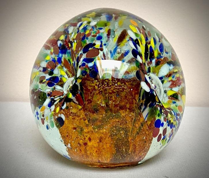 Val Saint Lambert Ancient Sulphide Ball Paper Press, Antiek en Kunst, Antiek | Glaswerk en Kristal, Ophalen of Verzenden