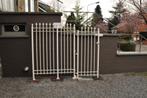 barrière métallique avec porte, Jardin & Terrasse, Clôtures de jardin, Comme neuf, Avec portail, Autres types, Enlèvement
