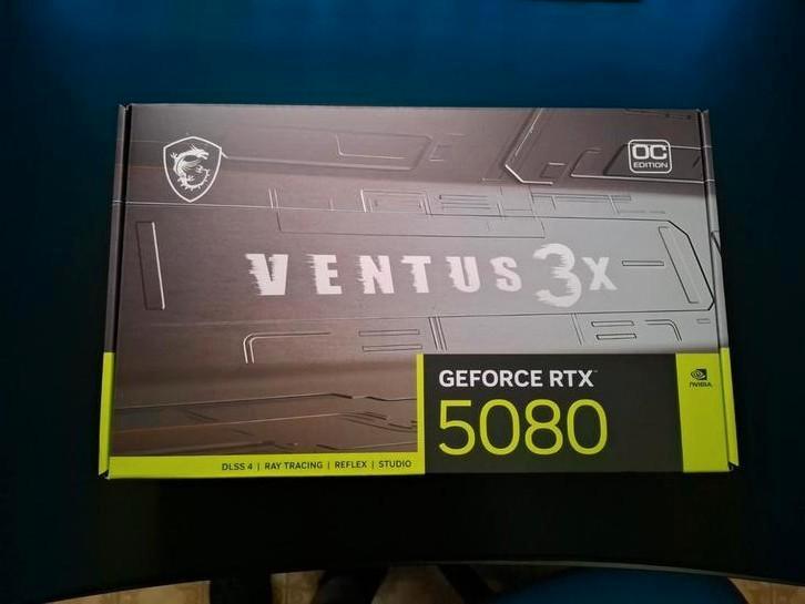 RTX 5080 MSI VENTUS 3X NEUVE ET SCELLEE, Informatique & Logiciels, Cartes vidéo, Nvidia, PCI, Enlèvement