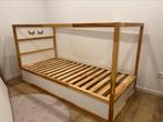 Kinderbed (keerbaar bed) IKEA Kura 90x200 wit/hout., Ophalen, Gebruikt