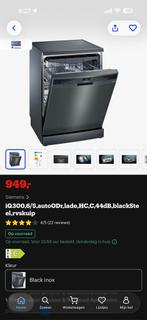 Siemens iQ300 Vaatwasser (Zwart Inox) – Zo goed als nieuw!, 85 à 90 cm, Moins de 10 litres, Comme neuf, Enlèvement