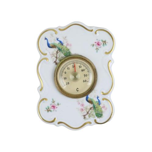 Oude Thermometer Porselein Eclairalux Brussel Marque Depose, Antiek en Kunst, Curiosa en Brocante, Ophalen of Verzenden