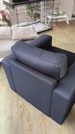 Zwarte 1-zit, 23cm (31) hoog, 32x32cm breed, Huis en Inrichting, Zetels | Zetels, Ophalen, Zo goed als nieuw, Stof