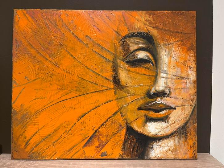 Peinture zen moderne de Mk Art, Antiquités & Art, Art | Peinture | Abstraite, Enlèvement ou Envoi