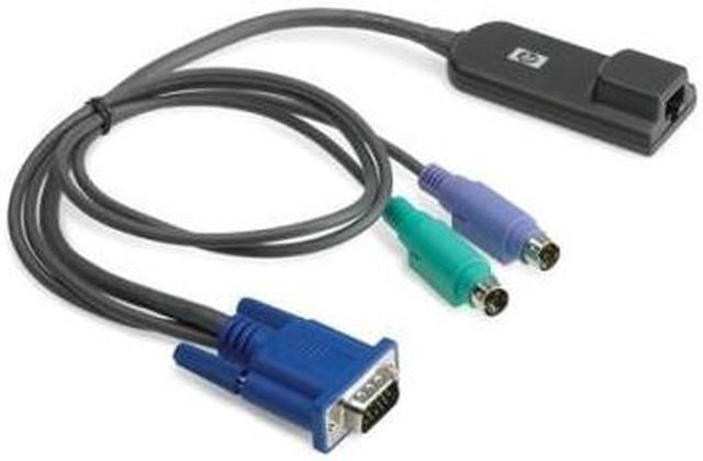 HP 286597-001 KVM Module Cable PS2-VGA-RJ45, Informatique & Logiciels, Pc & Câble réseau