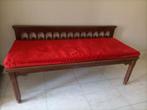 Antieke bank met velours kussen. 137x58x43 cm, Ophalen, Gebruikt, Minder dan 75 cm, Driepersoons