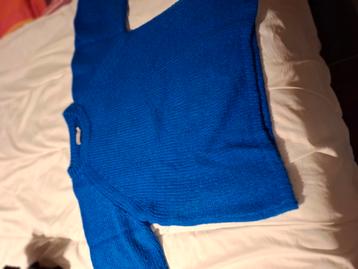 Damestrui blauw korte mouw. beschikbaar voor biedingen