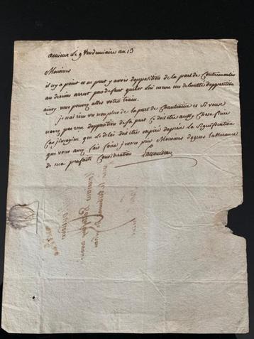 Manuscrit - Jean-Charles Laurendeau - Opposition à un arrêt 
