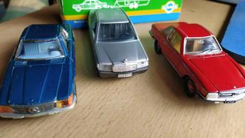 3 prachtige miniatuur Mercedessen