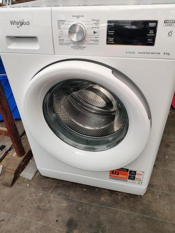 Machine à laver Whirlpool, 1200 à 1600 tours, 6 à 8 kg, Comme neuf, Chargeur frontal