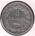 11204 * LEOPOLD I * 5 frank 1835 pos.A * Z.Fr / Pr, Postzegels en Munten, Zilver, Verzenden