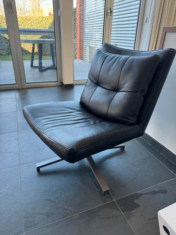 Stijlvolle draaifauteuil leder  beschikbaar voor biedingen