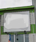 Spandoekframe, Ophalen, Gebruikt, Reclamebord