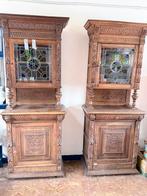 2 antieke kasten - periode 1950 -, Antiek en Kunst, Antiek | Meubels | Kasten, Ophalen