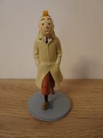 Kuifje-figuur in een trenchcoat - Moulinsart - Hergé, Ophalen of Verzenden, Kuifje, Zo goed als nieuw, Beeldje of Figuurtje