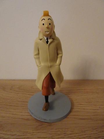 Kuifje-figuur in een trenchcoat - Moulinsart - Hergé beschikbaar voor biedingen