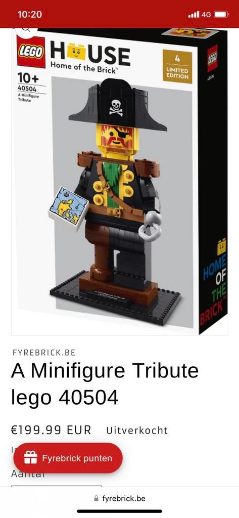 A Minifigure Tribute lego 40504. Lego house, Enfants & Bébés, Jouets | Duplo & Lego, Neuf, Lego, Ensemble complet, Enlèvement ou Envoi