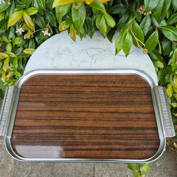 Dienblad Palissander kleurig, Italie  '60 vintage beschikbaar voor biedingen