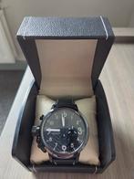 Horloge U-Boat, Leer, Staal, Polshorloge, Zo goed als nieuw