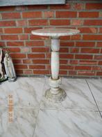 Pied de stalle in echt marmer H ; 50 cm, dia. blad ; 30 cm, Huis en Inrichting, Woonaccessoires | Zuilen en Pilaren, Ophalen