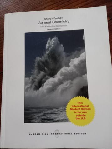 General Chemistry. The essential Concepts. 7th edition. Chan beschikbaar voor biedingen