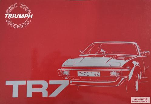 Handboek TR7 instructieboekje, Auto diversen, Handleidingen en Instructieboekjes, Ophalen of Verzenden