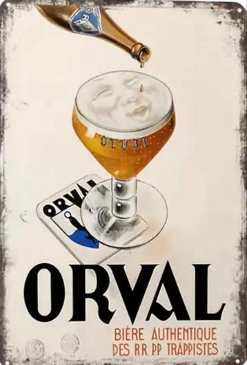 Panneau trappiste vintage d'Orval - poolhouse mancave neuve, Enlèvement ou Envoi, Neuf, Panneau publicitaire