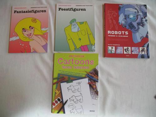 Cartoons leren tekenen, fantasiefiguren, robots,fantasiefig, Hobby en Vrije tijd, Tekenen, Ophalen of Verzenden